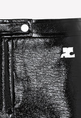 Logo Vinyl Mini Skirt