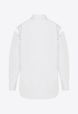 Long-Sleeved Cut-Out Shirt