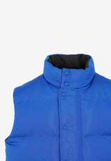 سترة مبطنة بشعار مطبوع