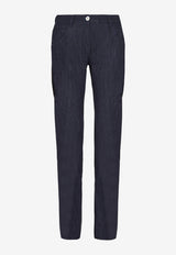 Salvatore Ferragamo Slim Fit Denim Pants Blue 141142 751679 BLUE