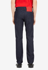 Salvatore Ferragamo Slim Fit Denim Pants Blue 141142 751679 BLUE