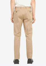 Salvatore Ferragamo Gancini Straight-Leg Chino Pants Beige 142974 P 750722 CASHEW