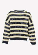 Valentino Rockstud Sequined Stripe Cardigan Multicolor 1B3KA04F7A3 7D1