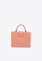 Salvatore Ferragamo Trifolio Box Bag Coral 211981 TRIFOLIO TH 758121 CORALLO