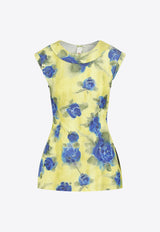 Floral Print Sleeveless Top