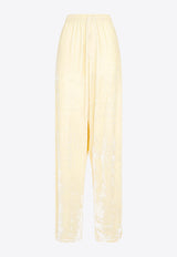 بنطال واسع من المخمل