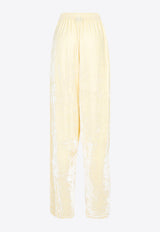 بنطال واسع من المخمل