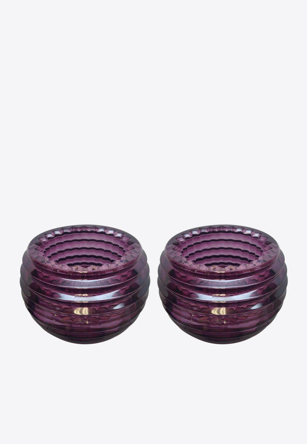 Eye Votive Candle Jar - Set of 2 Baccarat Purple 2802540 x 2