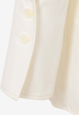 Long-Sleeved Silk Blouse