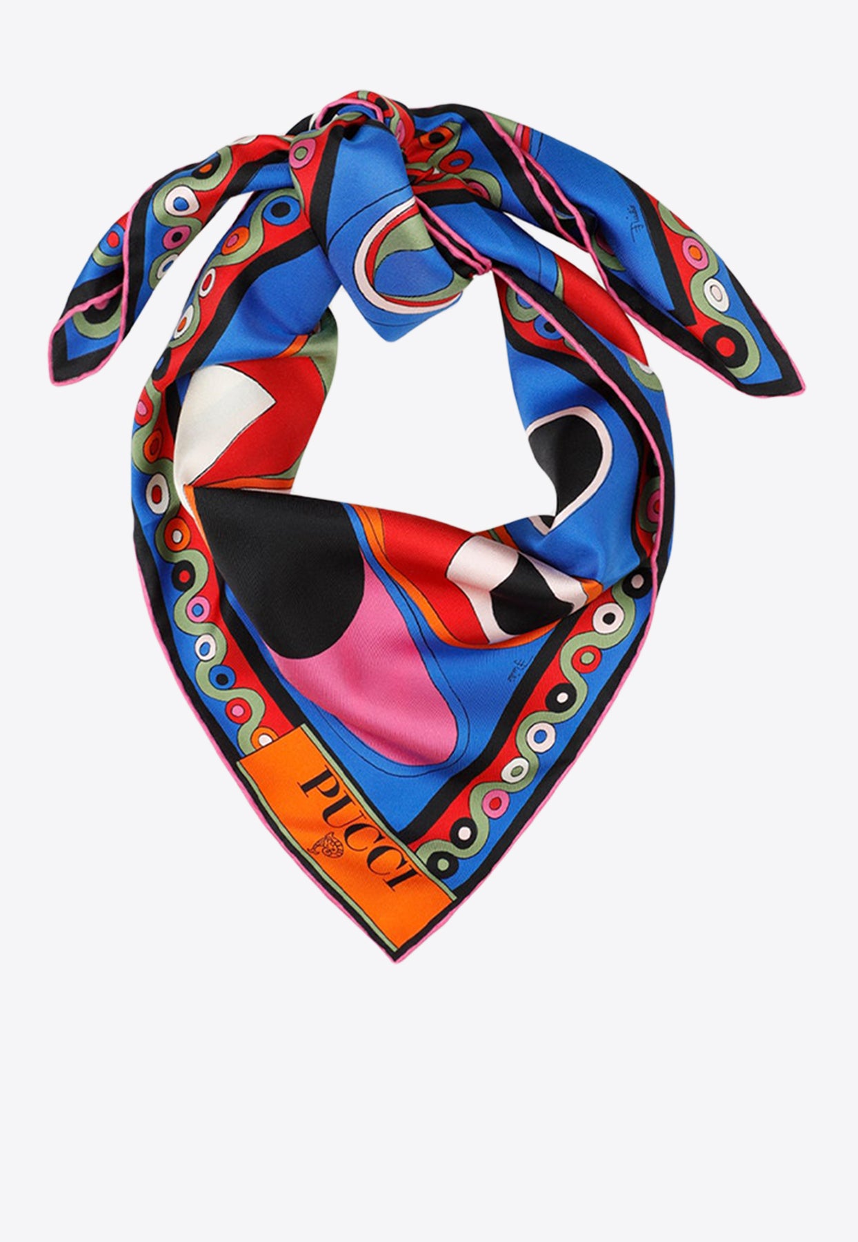 Emilio Pucci Marmo Pesci-print Silk Scarf in Pink