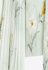 بلوزة بليسيه بنقشة زهور