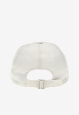 Salvatore Ferragamo Gancini Embroidered Baseball Cap White 360552 CAP GANDOUB 754958 BIANCO