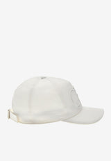Salvatore Ferragamo Gancini Embroidered Baseball Cap White 360552 CAP GANDOUB 754958 BIANCO
