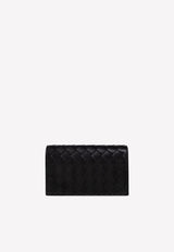Bottega Veneta Mini Crossbody Bag in Intrecciato Leather 731118VCPP3 8425 Black