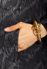 Balenciaga Clip Bracelet with Charms Gold 696019 TZ17G-0705