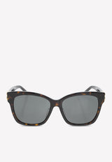 Balenciaga Dynasty Square Sunglasses Brown 628246 T0001-7223