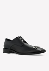 Balenciaga BB Icon Calf Leather Derby Shoes Black 712642 WA8E1-1081