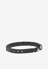 Salvatore Ferragamo Calf Leather Bracelet Black 770301 BR CART 755910 BLACK