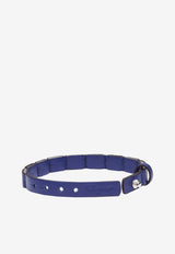Salvatore Ferragamo Calf Leather Bracelet Blue 770301 BR CART 755912 GOLFO BLUE