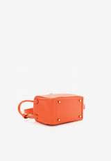 Mini Lindy 20 in Feu Taurillon Clemence with Gold Hardware