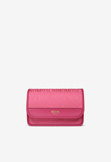 Moschino All-Over Logo Crossbody Bag Pink A7404 8268 1207