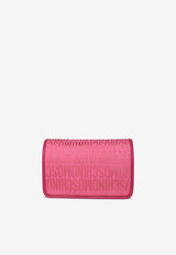 Moschino All-Over Logo Crossbody Bag Pink A7404 8268 1207