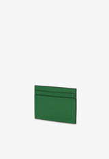 Moschino M Plaque Cardholder in Calf Leather A8119 8008 0393 Green