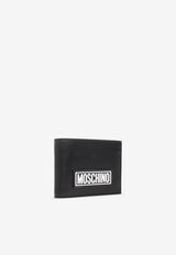 Moschino Logo Bi-Fold Leather Wallet A8121 8001 1555 Black