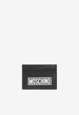 Moschino Logo Leather Cardholder A8123 8001 1555 Black