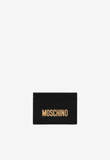 Moschino Logo Leather Cardholder A8132 8001 3555 Black
