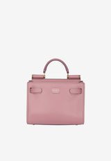 Dolce & Gabbana Mini Sicily 62 Top Handle Bag in Calf Leather BB6836 AV385 80472 Pink