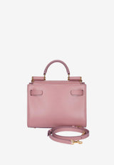Dolce & Gabbana Mini Sicily 62 Top Handle Bag in Calf Leather BB6836 AV385 80472 Pink