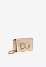 Dolce & Gabbana DG Girls Nappa Mordore Leather Chain Clutch BB6885 AW121 87502