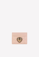 Dolce & Gabbana Devotion Cardholder in Quilted Nappa Leather BI0330 AV967 80412 Pink