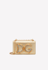 Dolce & Gabbana DG Girls Shoulder Bag in Nappa Mordoré Leather Gold BI1416 AW121 89869