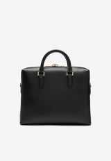 Dolce & Gabbana Logo Leather Briefcase Black 