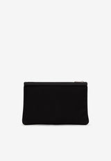 Dolce & Gabbana Grained Calf Leather Pouch Black BM2060 AD447 8B956