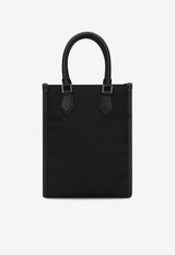 Dolce & Gabbana Mini Messenger Bag with Rubberized Logo Black BM2123 AG182 8B956