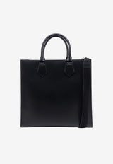 Dolce & Gabbana Logo Messenger Bag in Leather Black