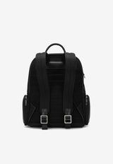 Dolce & Gabbana Logo Plate Backpack Black
