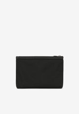 Dolce & Gabbana Logo Plate Pouch Bag Black