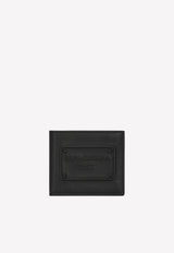 Dolce & Gabbana Logo Calfskin Bi-Fold Wallet Black BP1321 AG218 80999