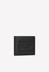 Dolce & Gabbana Logo Calfskin Bi-Fold Wallet Black BP1321 AG218 80999