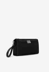 Dolce & Gabbana Logo-Plate Pouch Black