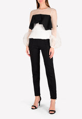 Organza Ruffle Top