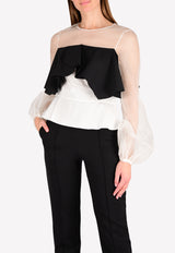 Organza Ruffle Top