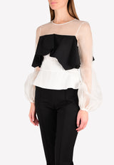 Organza Ruffle Top