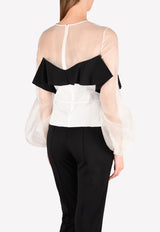 Organza Ruffle Top