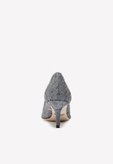 Dolce & Gabbana Bellucci 60 Lace Pumps with Brooch Detail Grey CD0066 AL198 80725