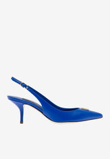 Dolce & Gabbana Cardinale 60 DG Logo Slingback Pumps in Calf Leather CG0501 AQ994 80623 Blue